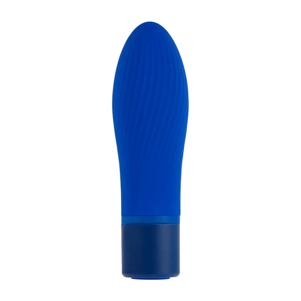 Cobalt Cutie: Powerful Textured Bullet Vibrator for Intense Pleasure