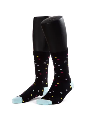 Colored Dots Design Women Socks