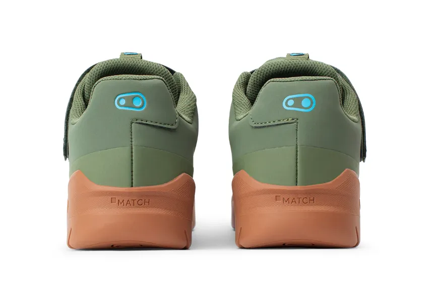 Crank Brothers Mallet E SpeedLace Men's Clipless Shoe - Green/Blue/Gum , Size 10.5