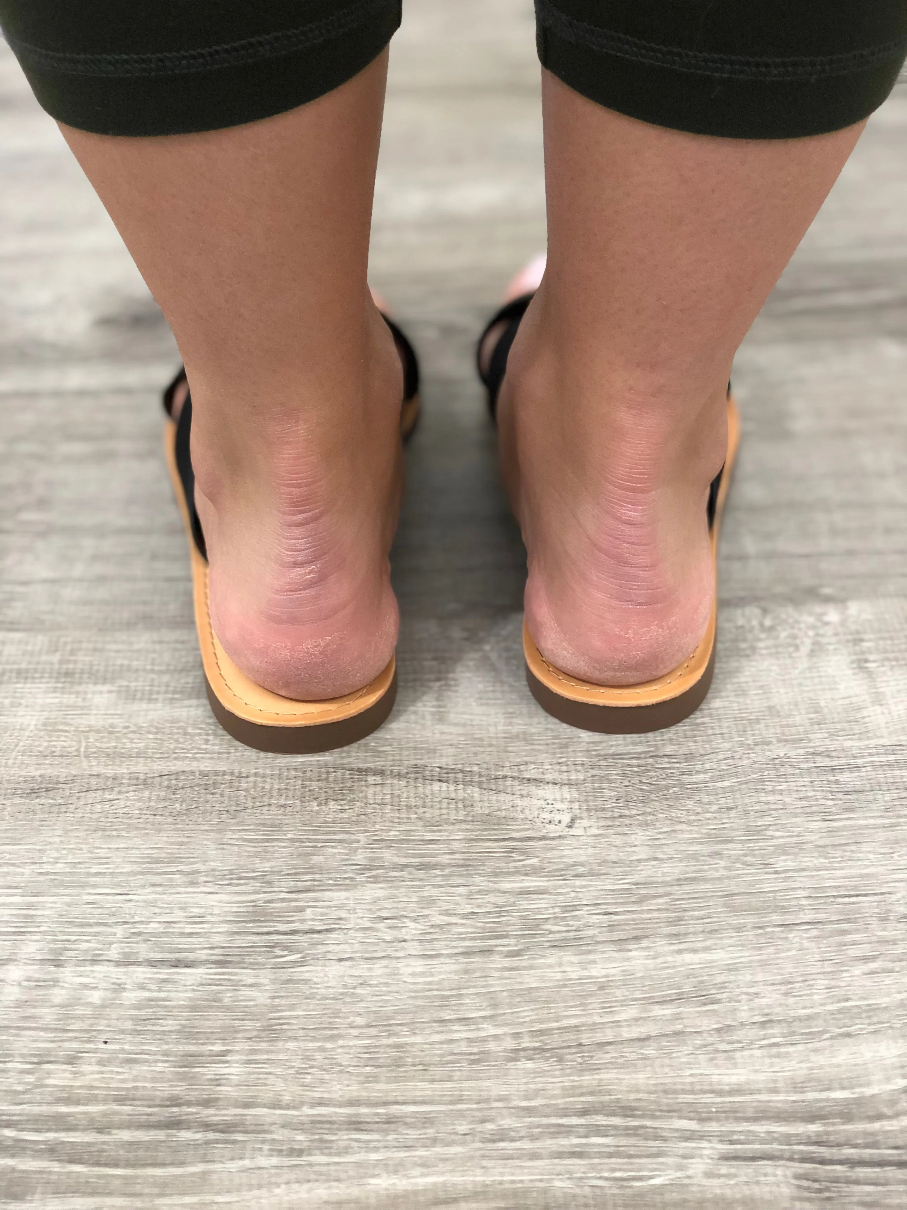 Crisscross Slide On Sandal Black
