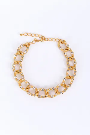 Crystal Cable Chain Necklace