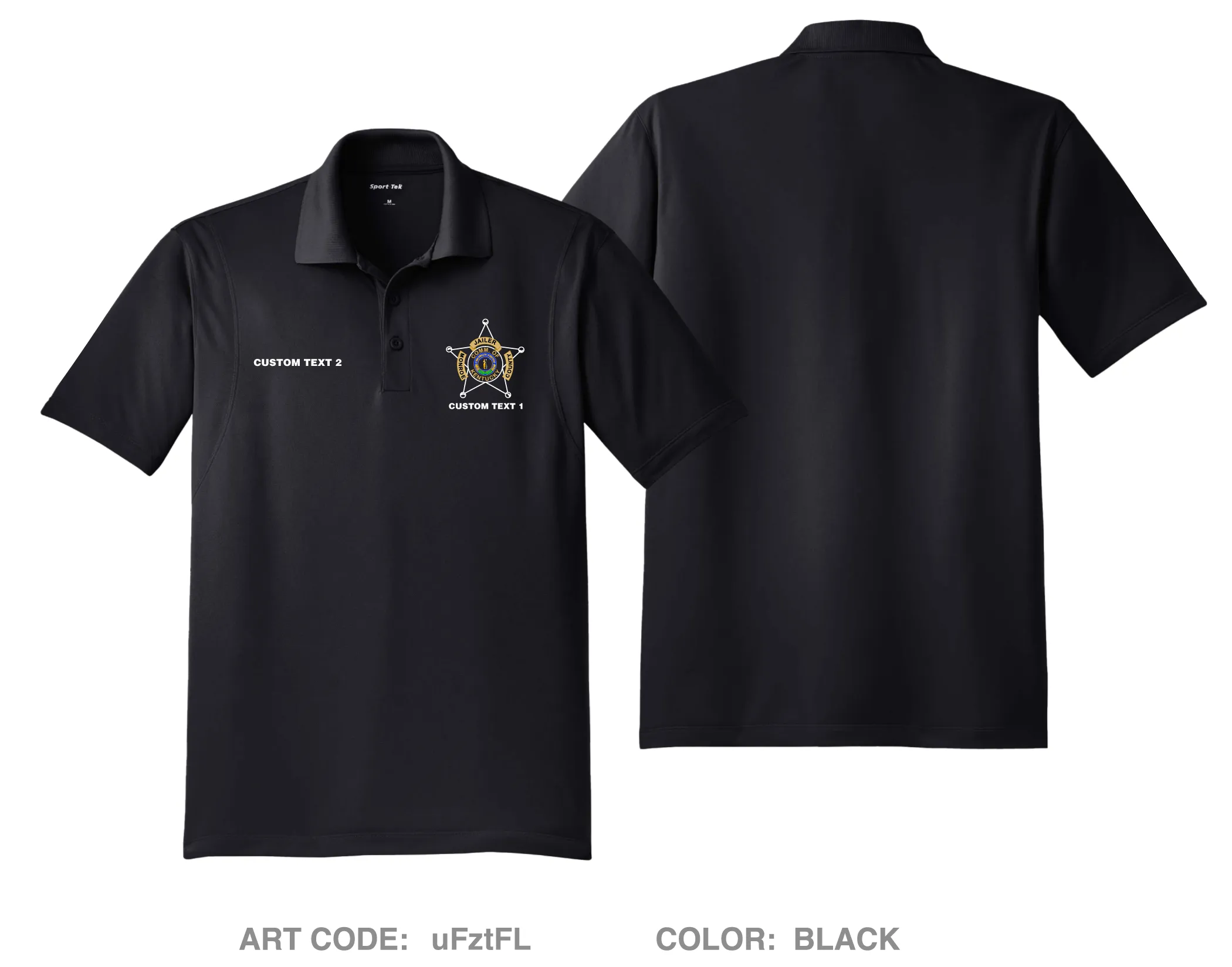 CUSTOM Charger Company 1-5 IN  Hi-Tech Performance Men's SS Polo - uFztFL