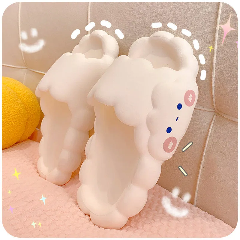 Cute thick bottom home sandals KF82746