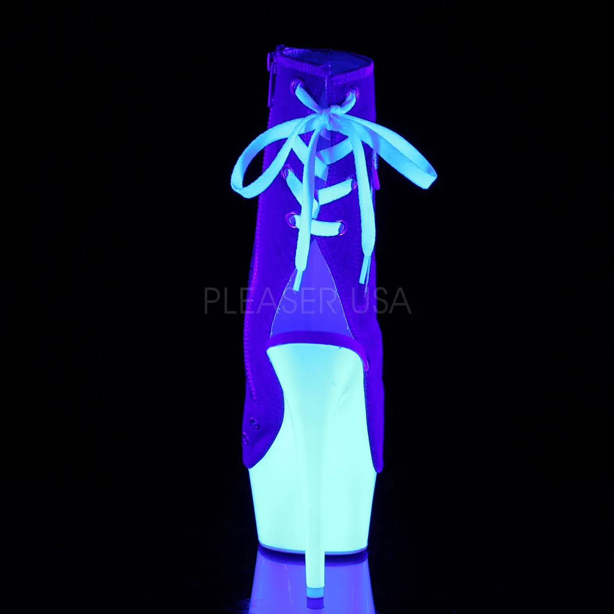 DELIGHT-1018SK  Denim Blue Canvas/Neon White