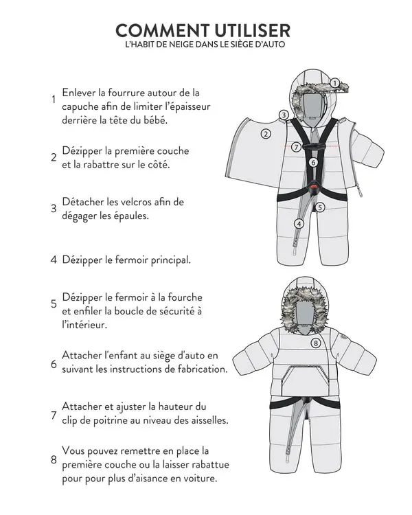 deux par deux Baby Boys One Piece Baby Hooded Snowsuit - Sage Printed Racoons Designed For Car Seat