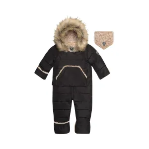 Deux Par Deux One-Piece Baby Snowsuit - Anthracite