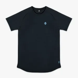 Diamond Tech Tee - Black/Light Blue