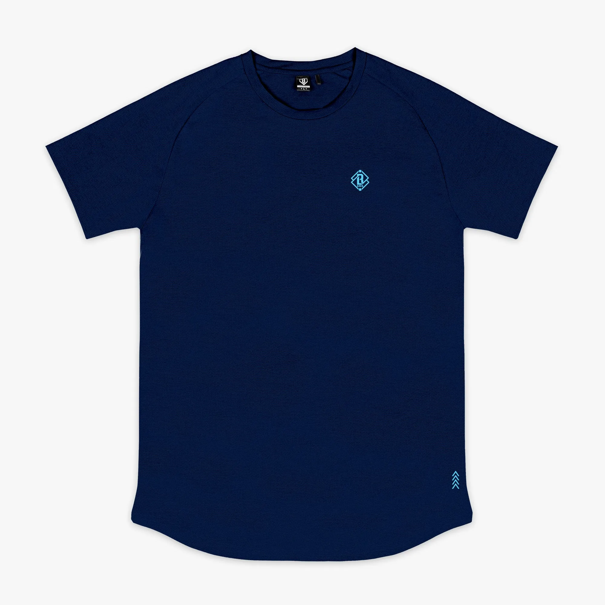 Diamond Tech Tee - Navy/Light Blue
