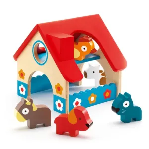 DJECO Early Learning MiniFarm Wooden Set