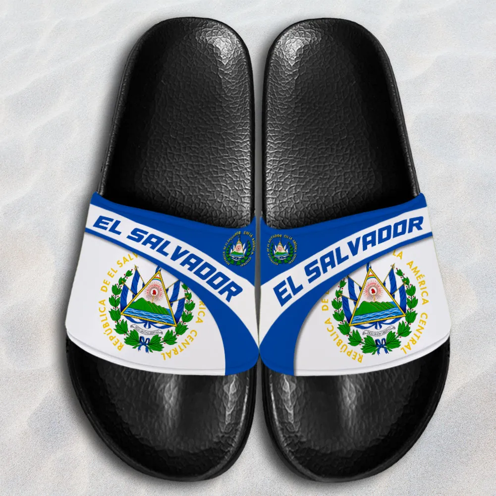 El Salvador Slide Sandals For Proud El Salvador