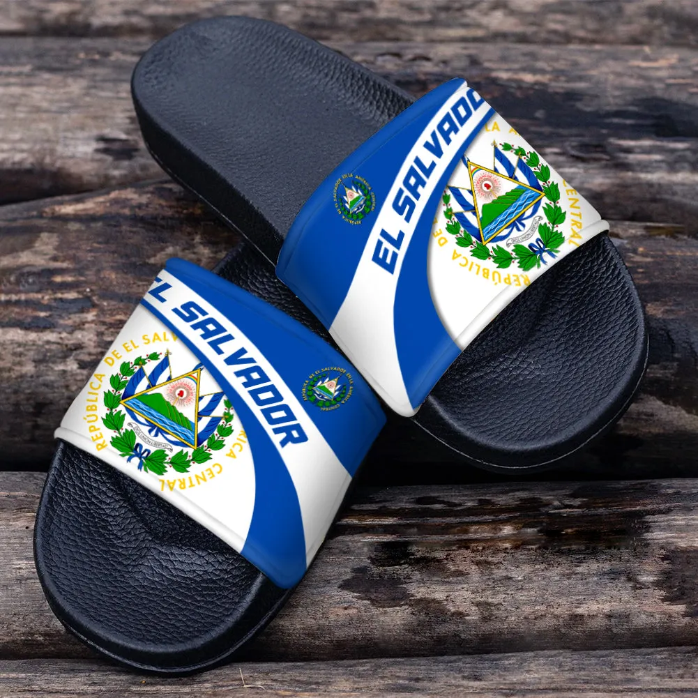 El Salvador Slide Sandals For Proud El Salvador
