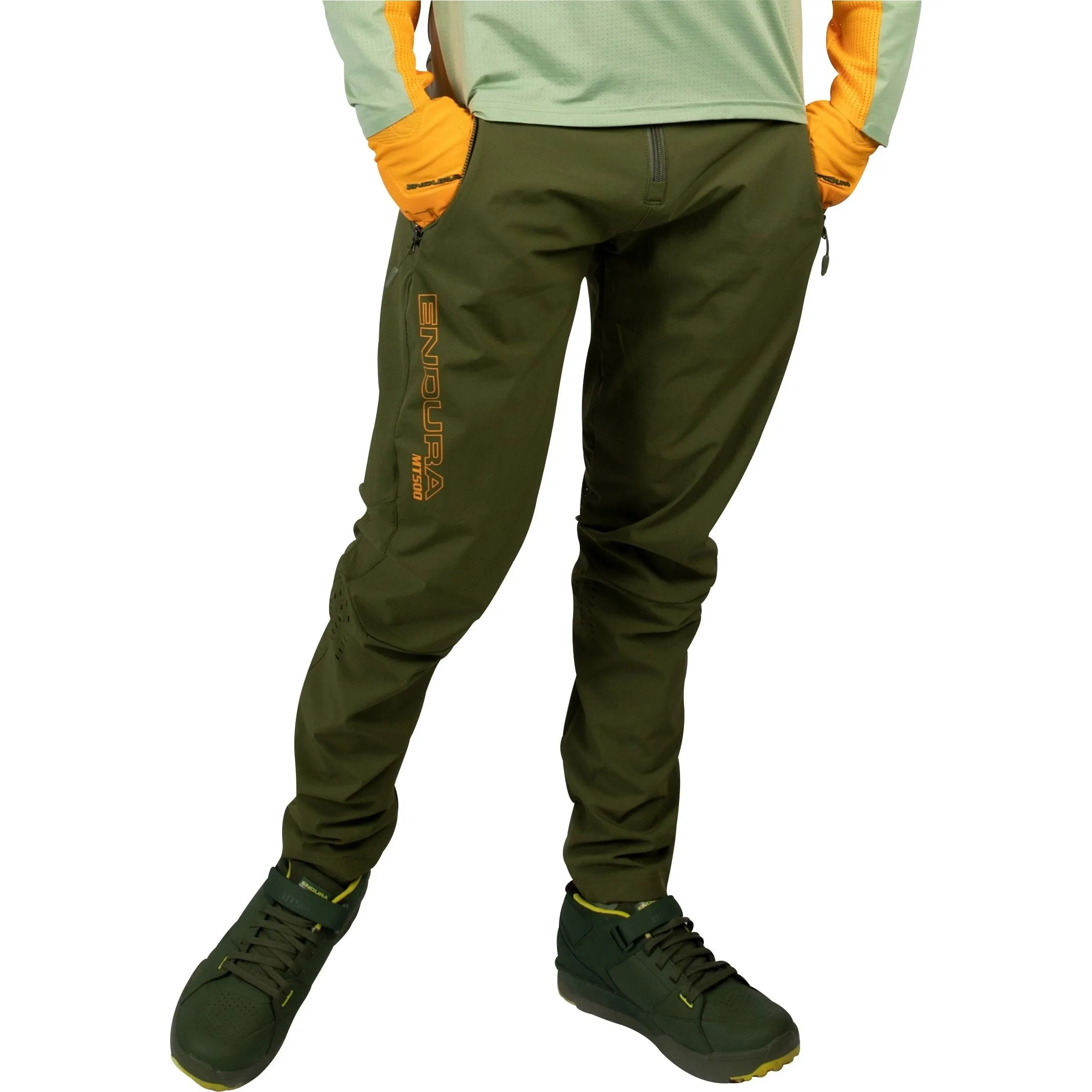 Endura MT500 Burner Lite Mens Cycling Trousers - Green