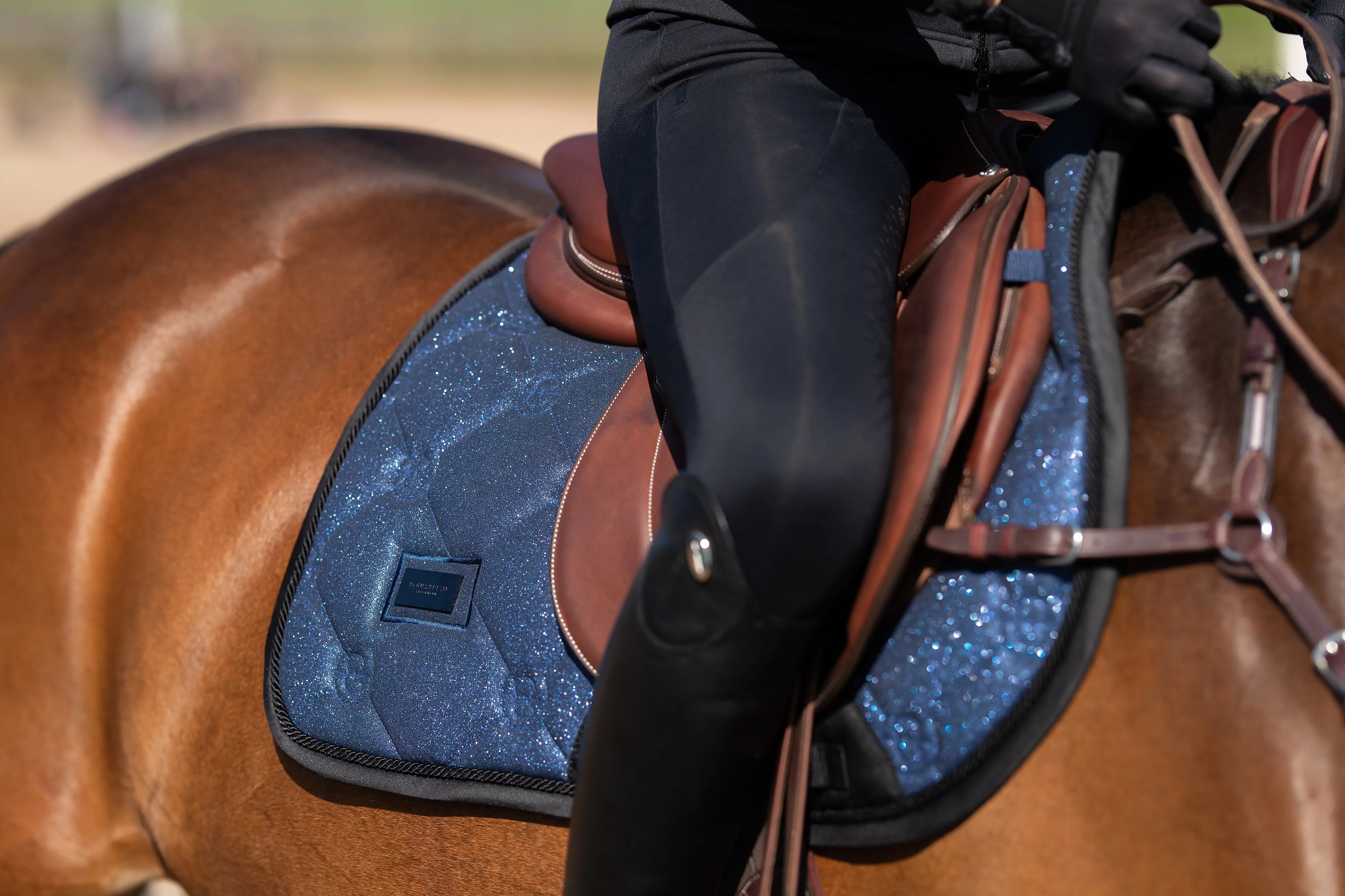 Equestrian Stockholm Polar Night glimmer Jump saddlepad
