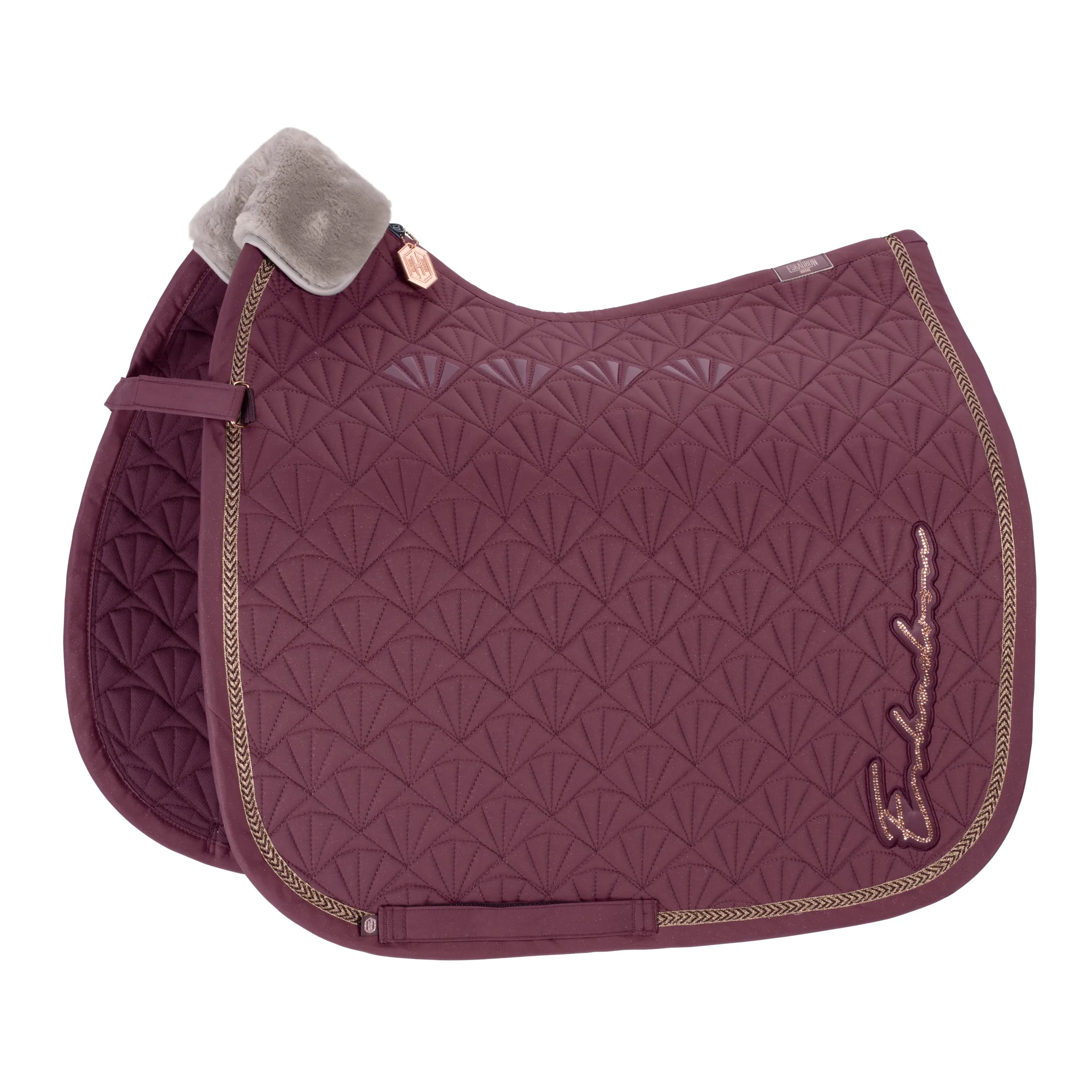 Eskadron Heritage Cassis sparkle Peacock saddlepad
