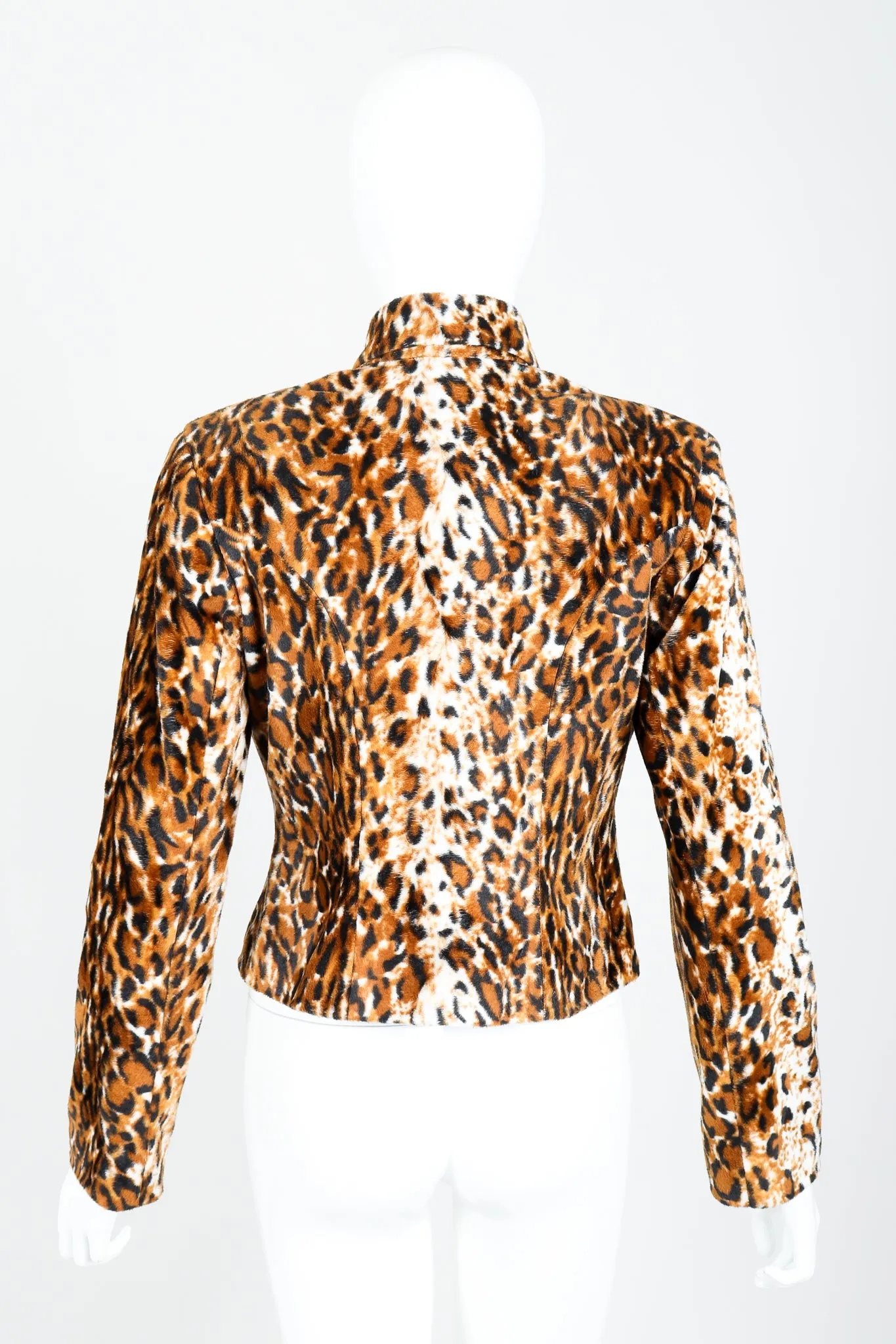 Faux Leopard Fur Jacket