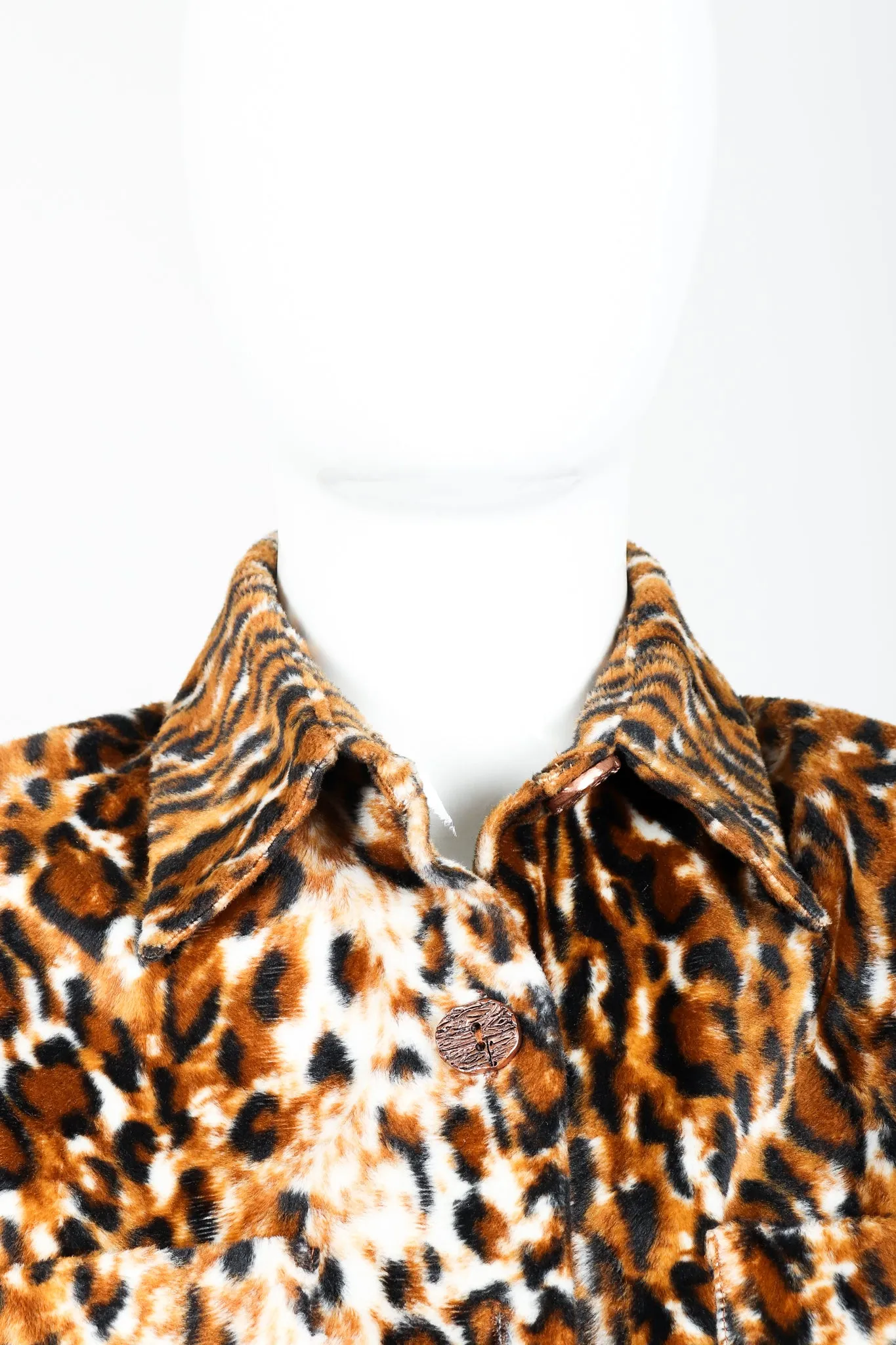 Faux Leopard Fur Jacket