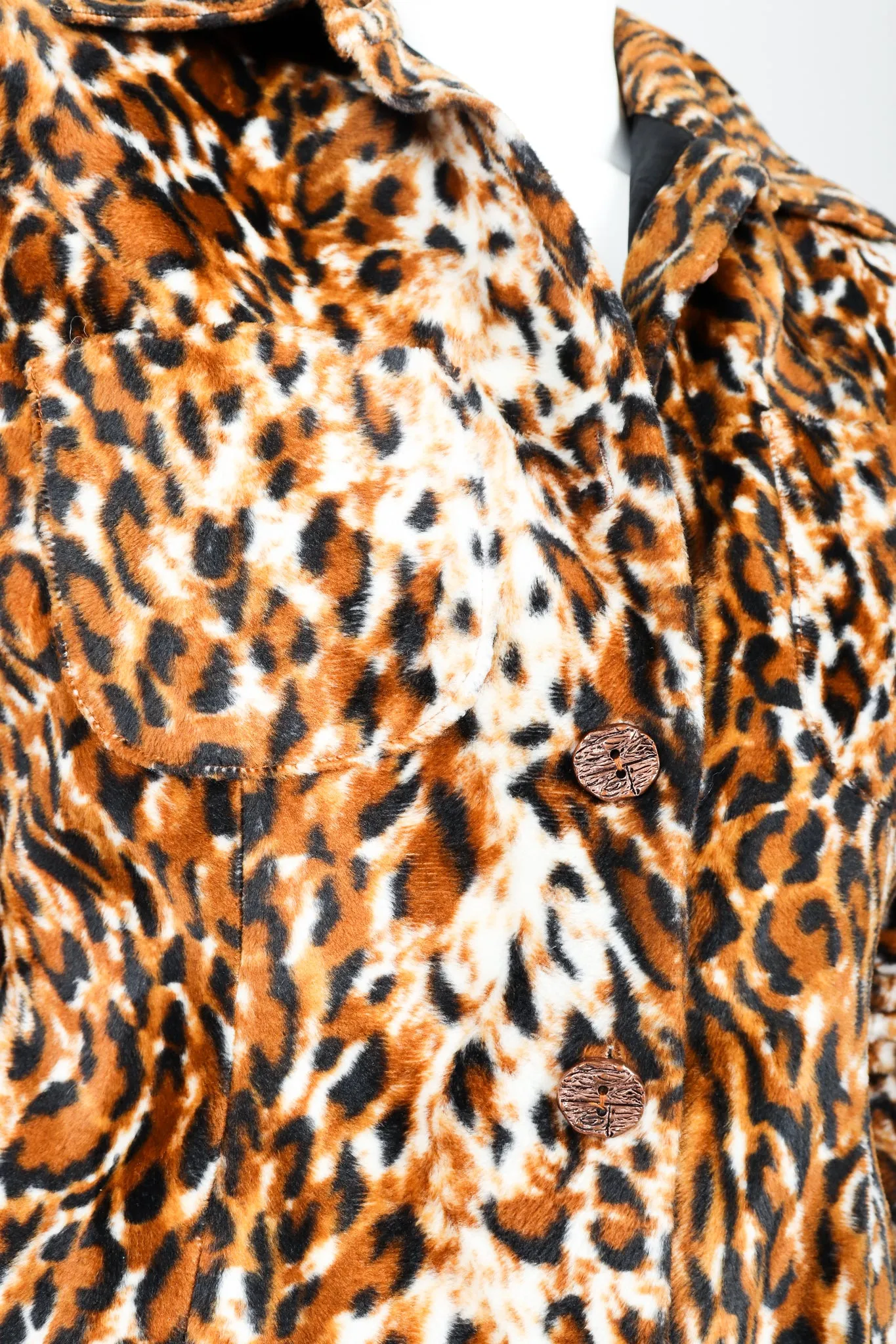 Faux Leopard Fur Jacket