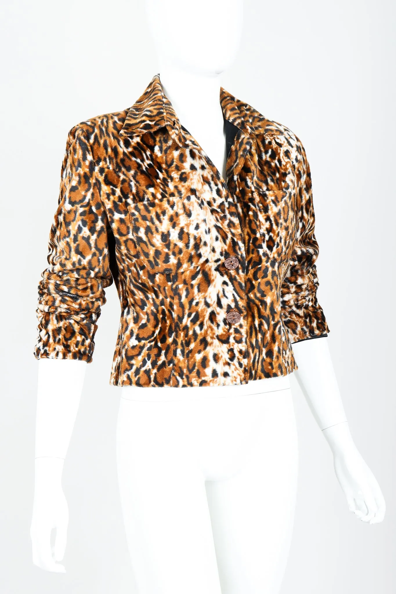 Faux Leopard Fur Jacket