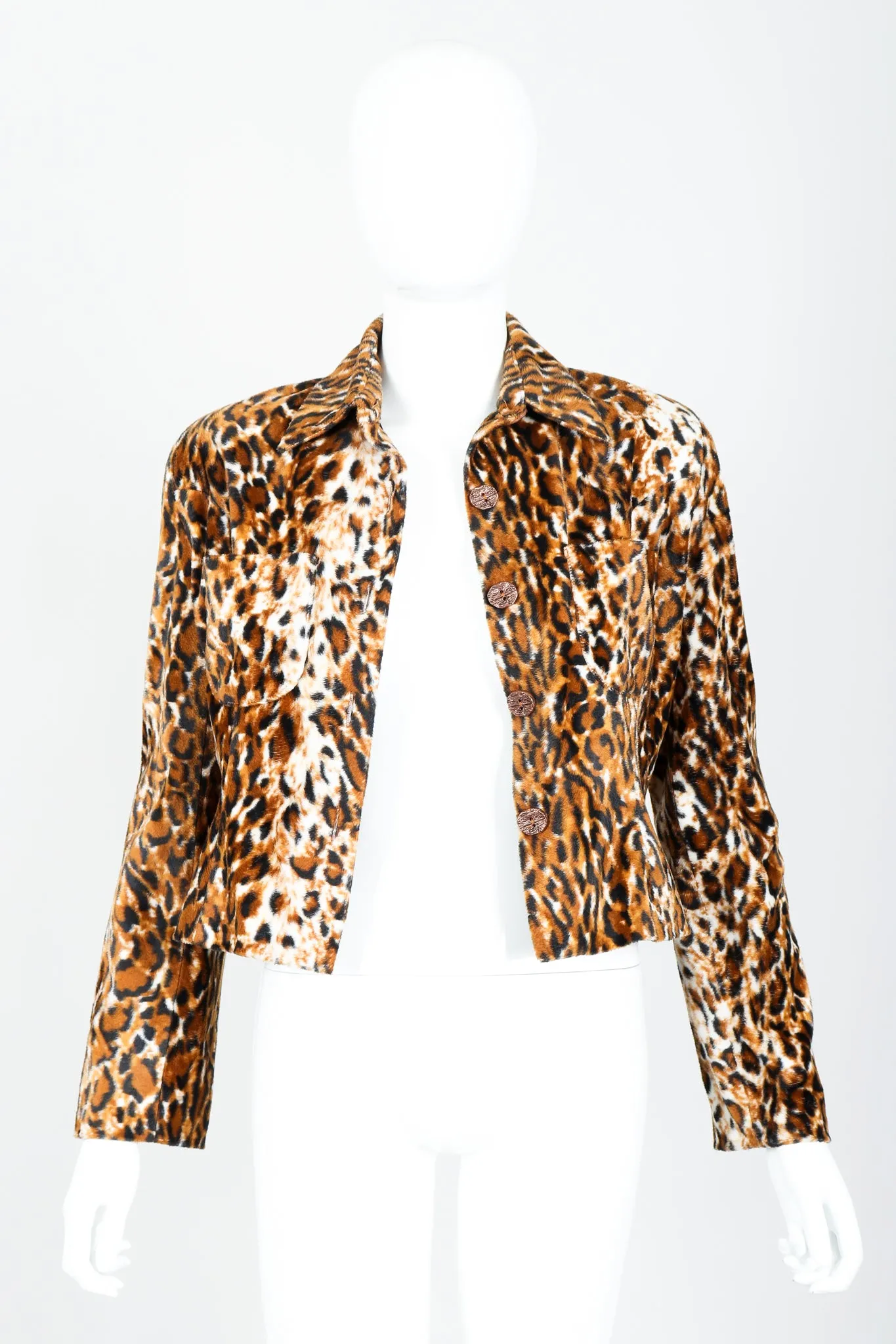 Faux Leopard Fur Jacket