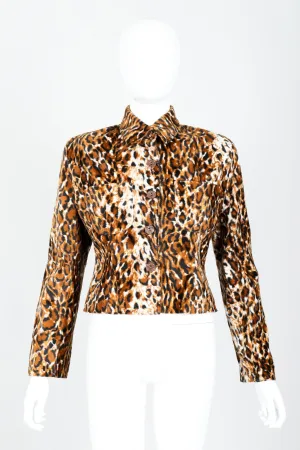 Faux Leopard Fur Jacket