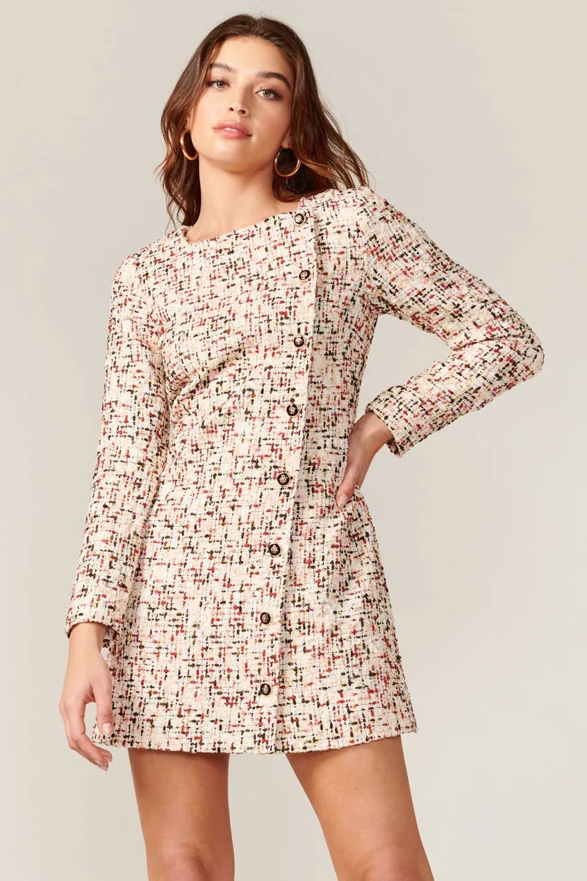 Felipa Lurex Speckled Tweed Dress
