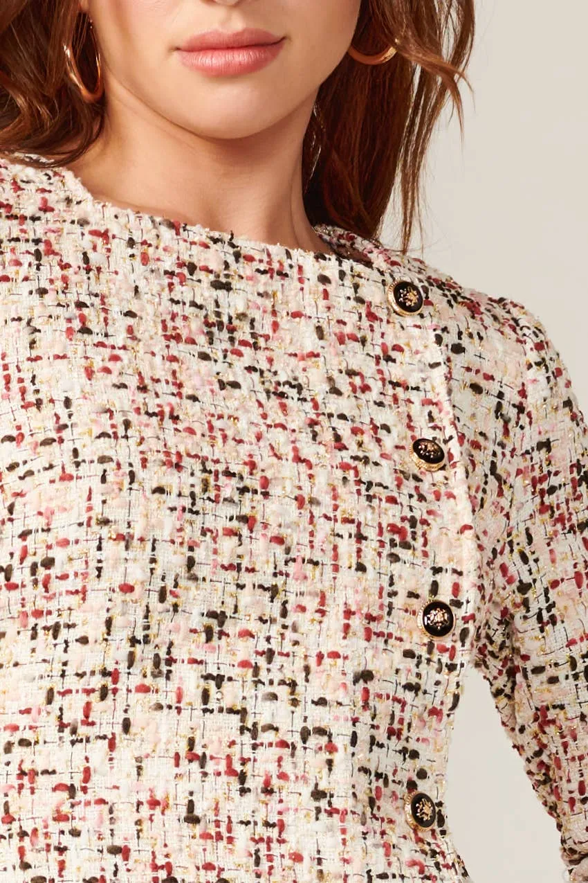 Felipa Lurex Speckled Tweed Dress