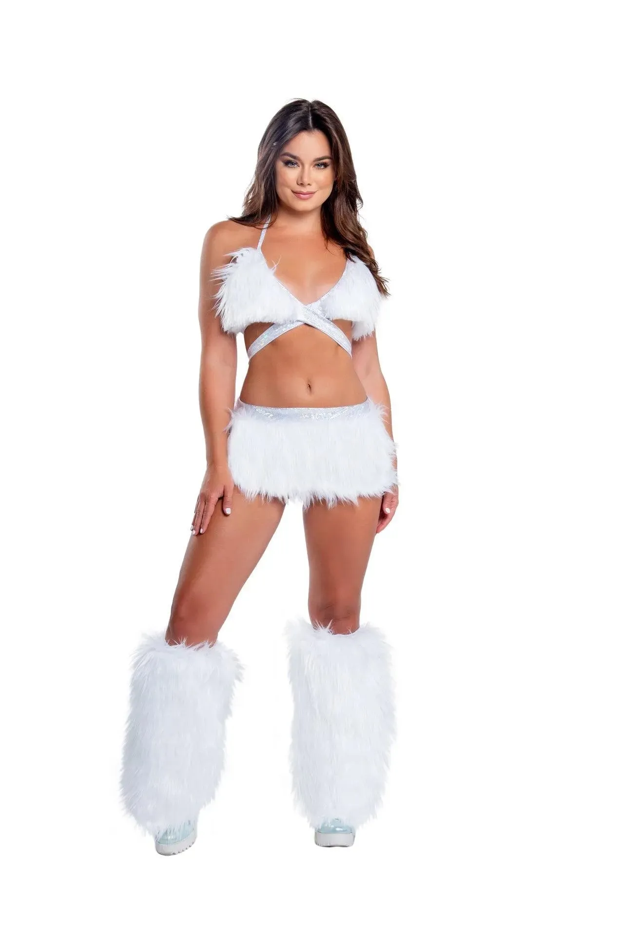 FF426 - Faux Fur Light-Up Wrap Top