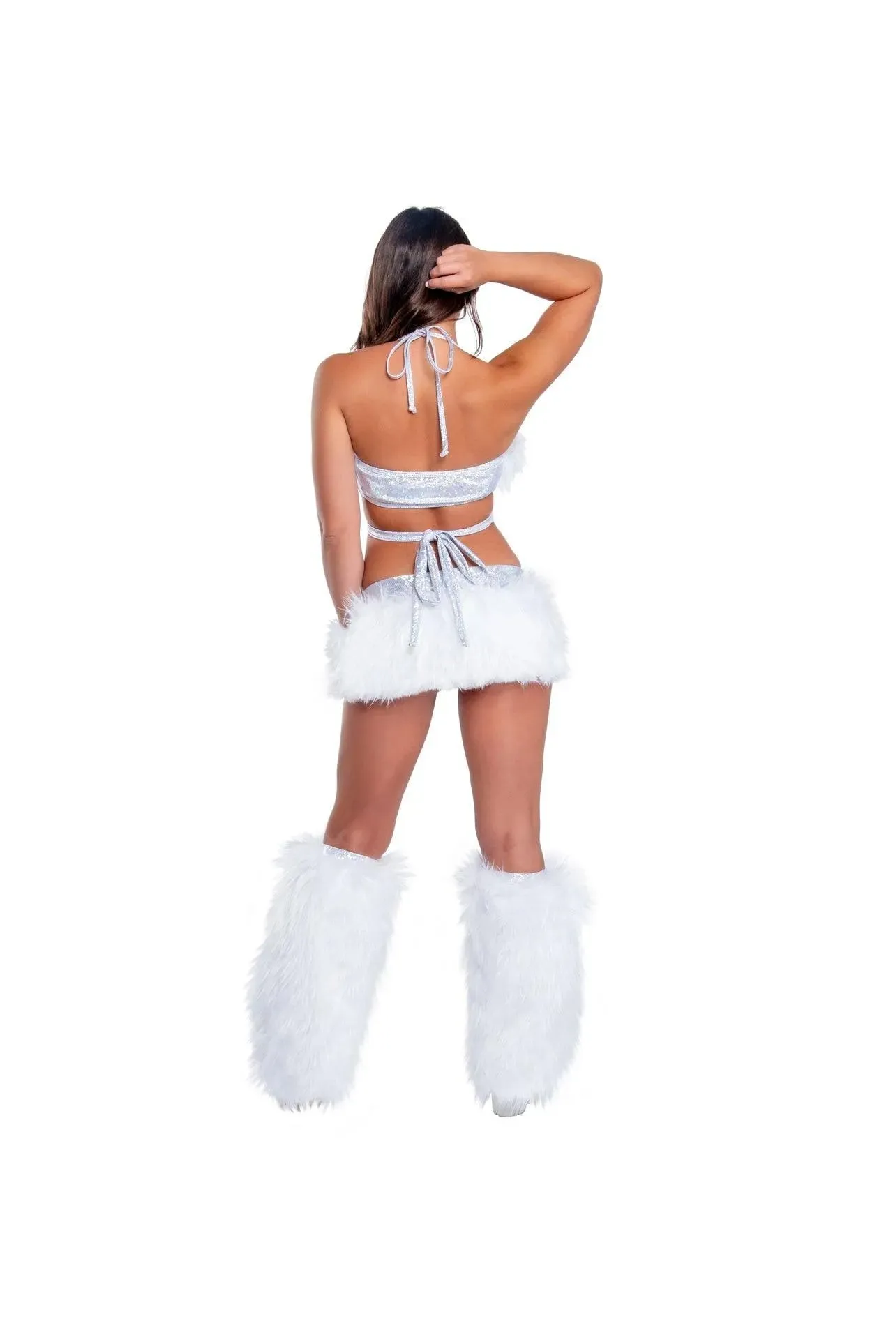 FF426 - Faux Fur Light-Up Wrap Top