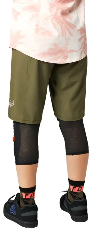Fox WOMENS FLEXAIR LITE SHORT NO LINER - Olive Green
