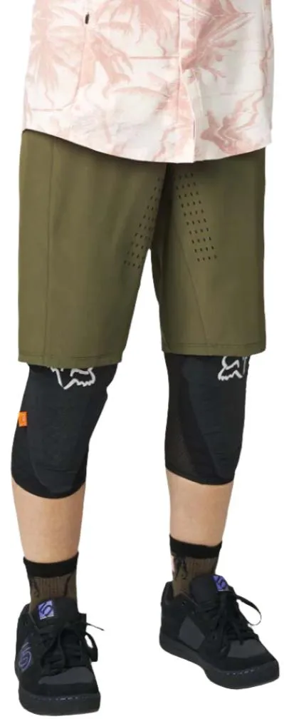 Fox WOMENS FLEXAIR LITE SHORT NO LINER - Olive Green