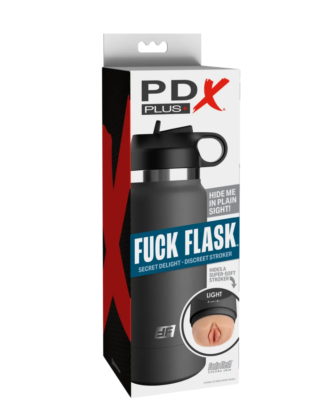 Fuck Flask Pussy Stroker Disguised as a Water Bottle - Vanilla