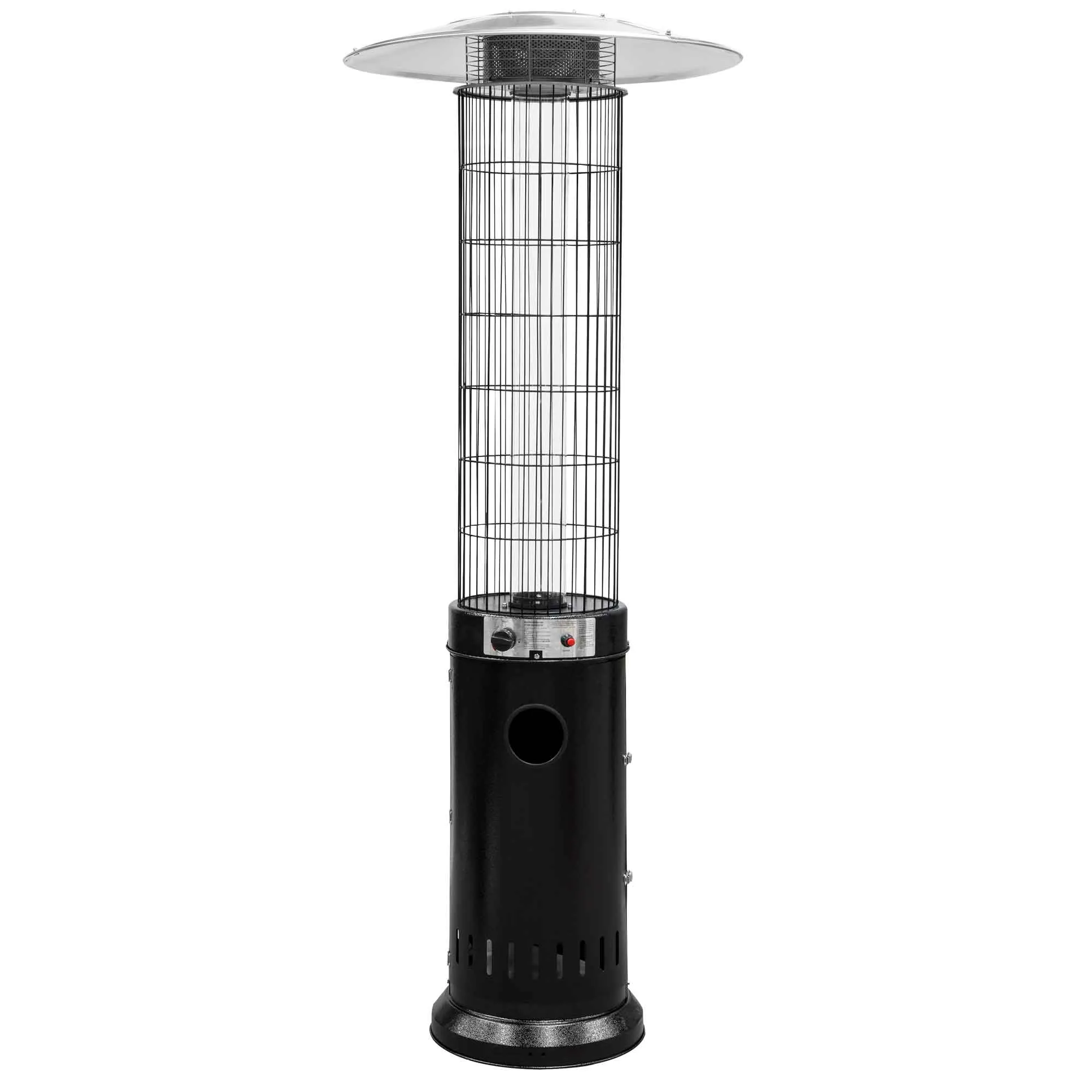 Gas Patio Heater 13kW for Commercial & Domestic Use, Black, Supplied with Cover - DG226