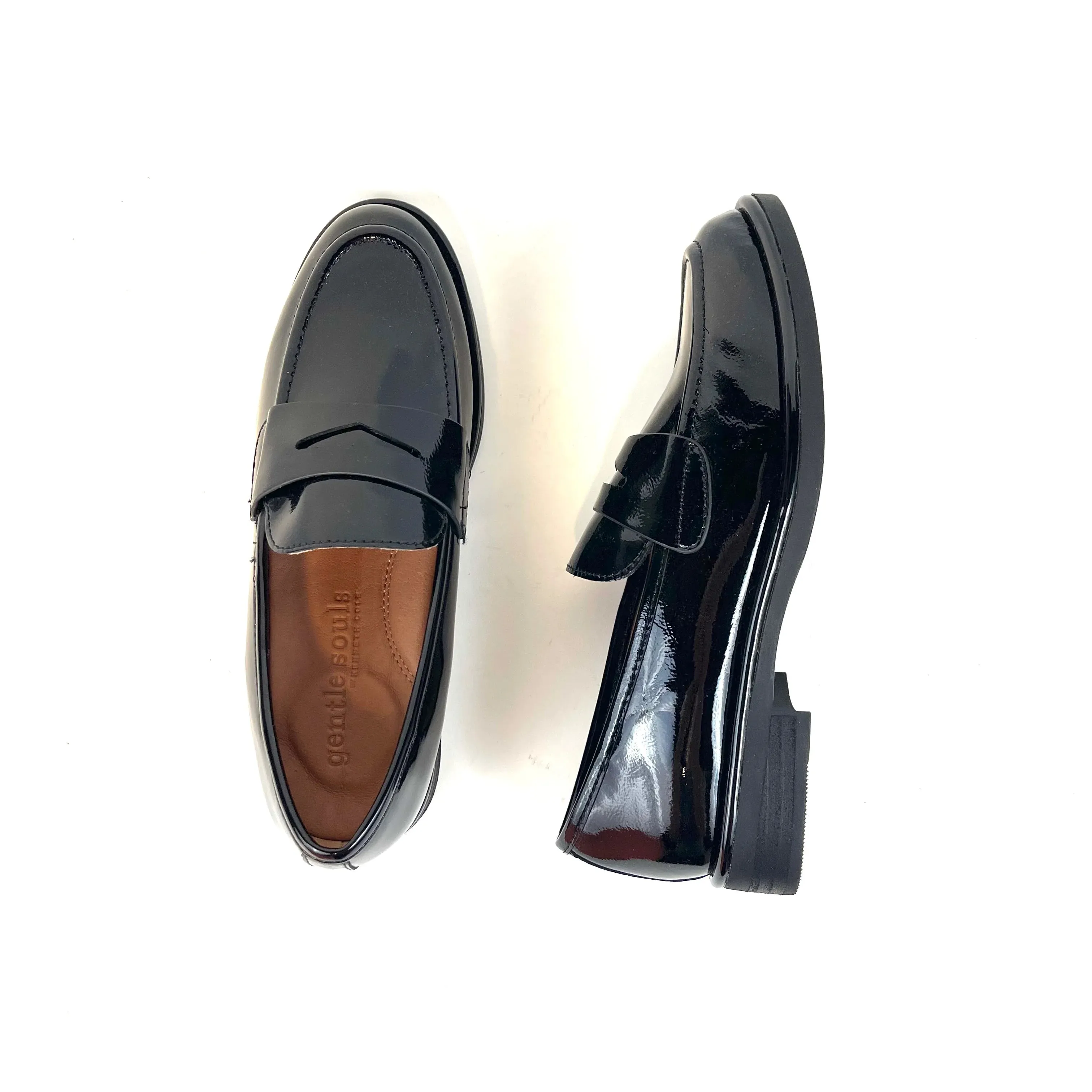Gentle Souls - Cybil Loafer (Black Leather Patent)