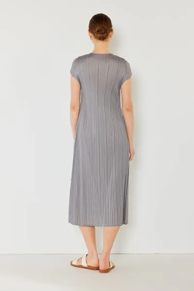 Hazel Blues® | Pleated Cap Sleeve A-Line Dress