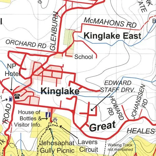 Hema Mt Disappointment - Kinglake Ranges Map