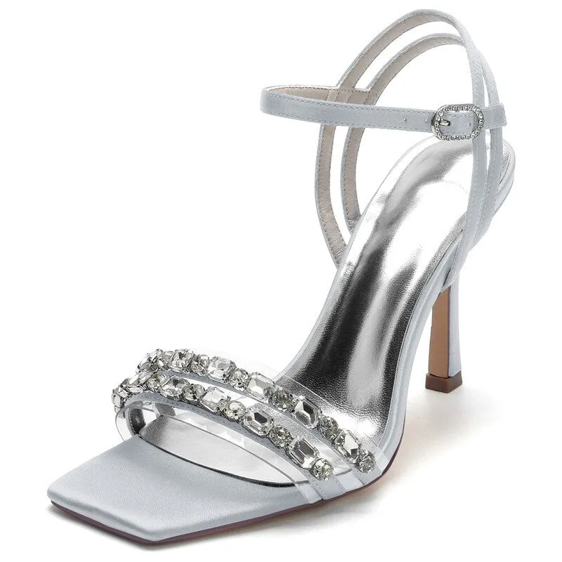 High Heel Crystals Wedding Sandals Shoes