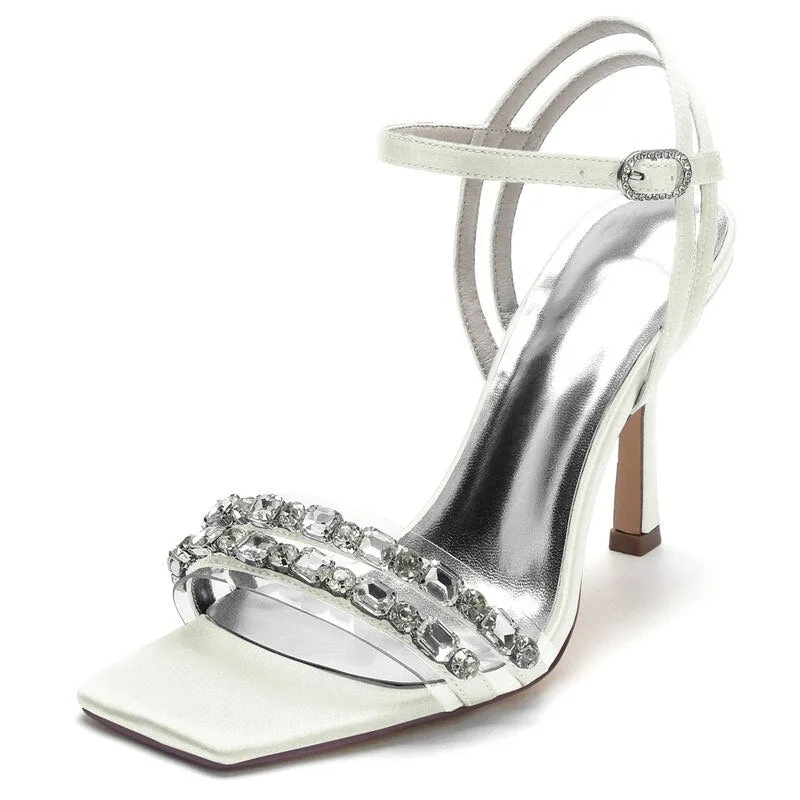 High Heel Crystals Wedding Sandals Shoes