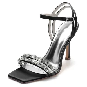 High Heel Crystals Wedding Sandals Shoes