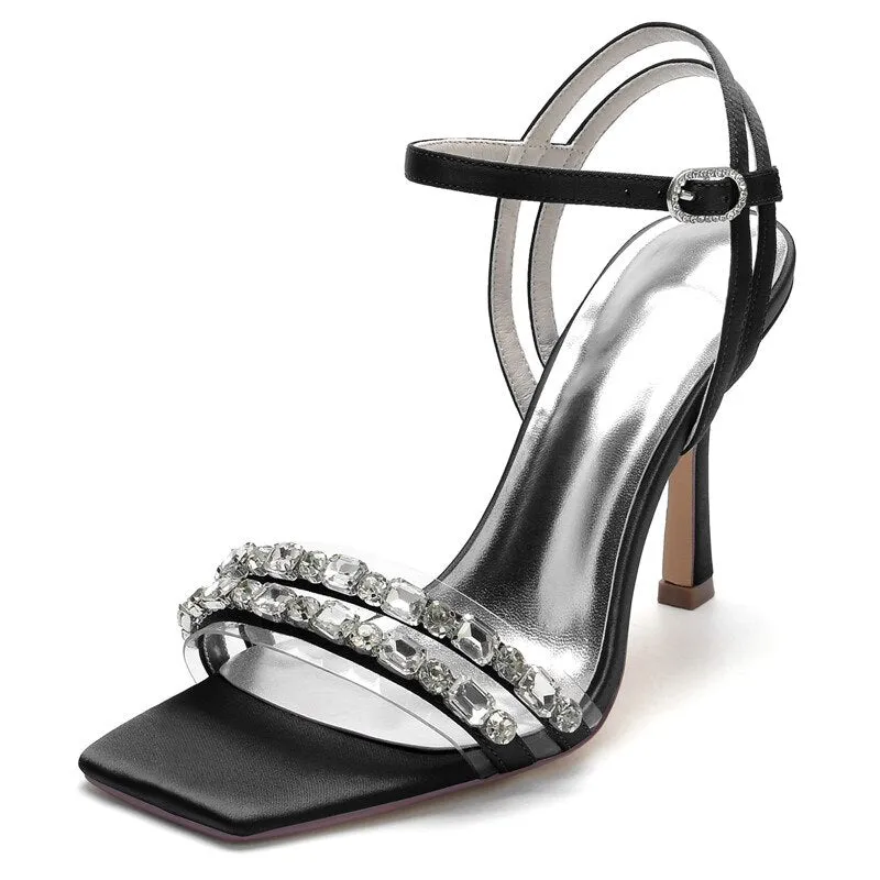 High Heel Crystals Wedding Sandals Shoes