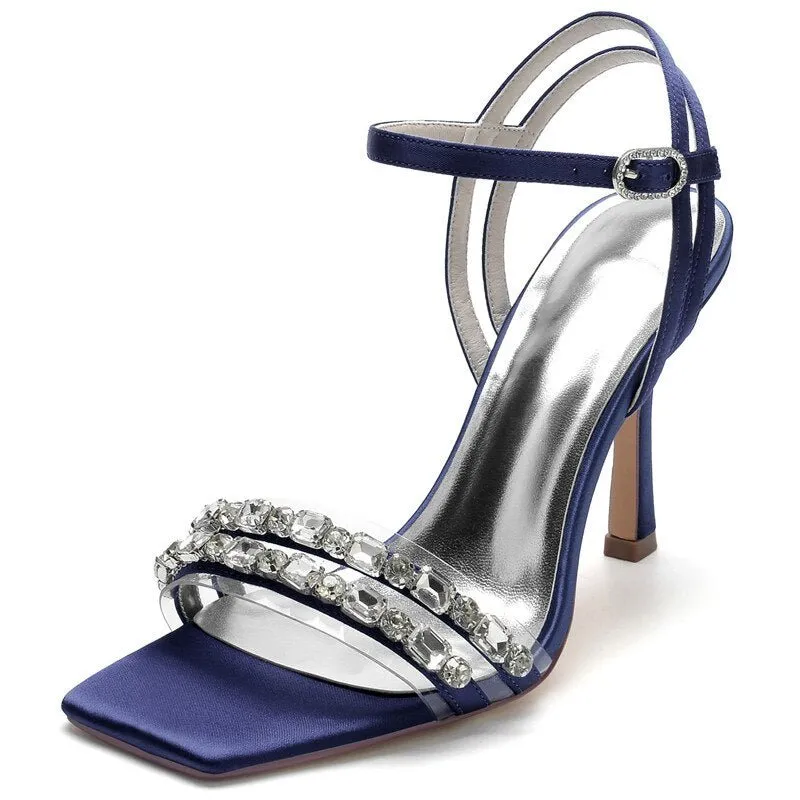 High Heel Crystals Wedding Sandals Shoes