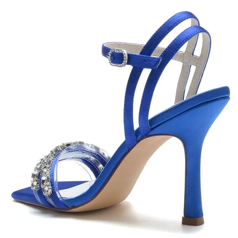 High Heel Crystals Wedding Sandals Shoes