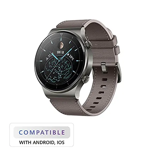 HUAWEI Watch GT 2 Pro Smartwatch, 1.39" AMOLED HD Touchscreen, 2-Week Battery Life, GPS and GLONASS, SpO2, 100  Workout Modes, Bluetooth Calling, Heartrate Monitoring, Grey