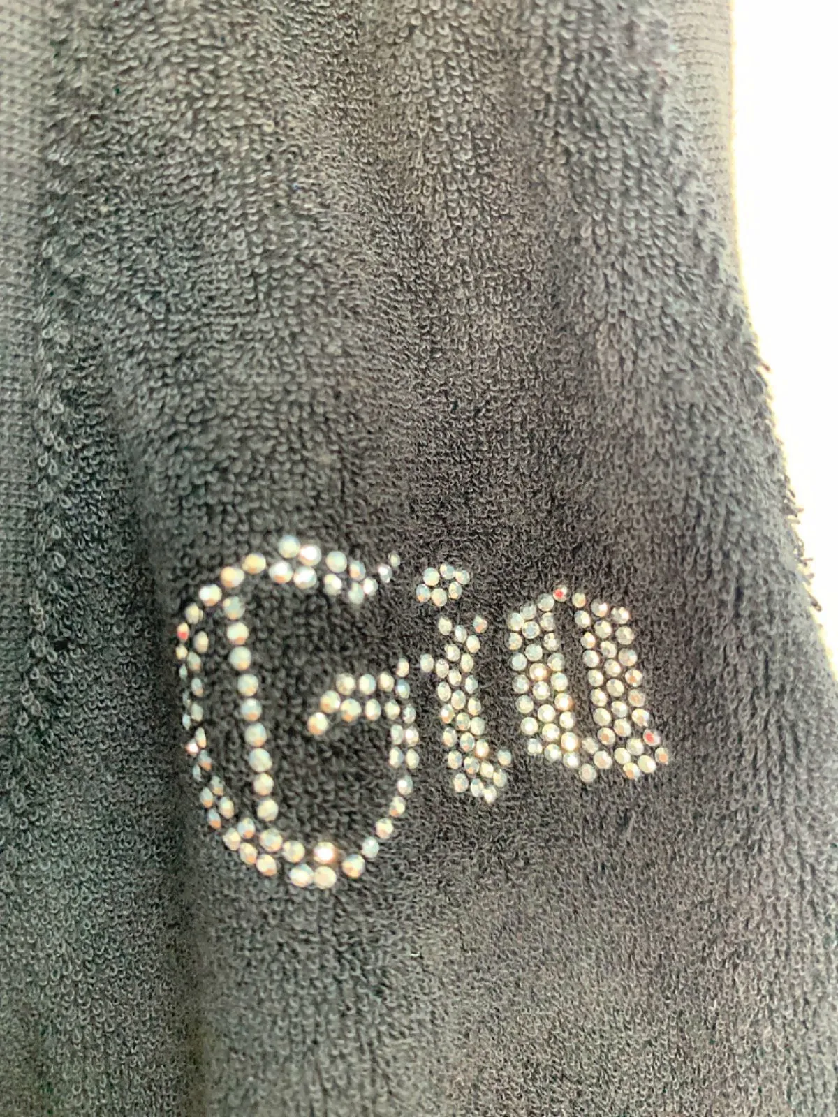 I.AM.GIA Black crystal studded Coleta Top S