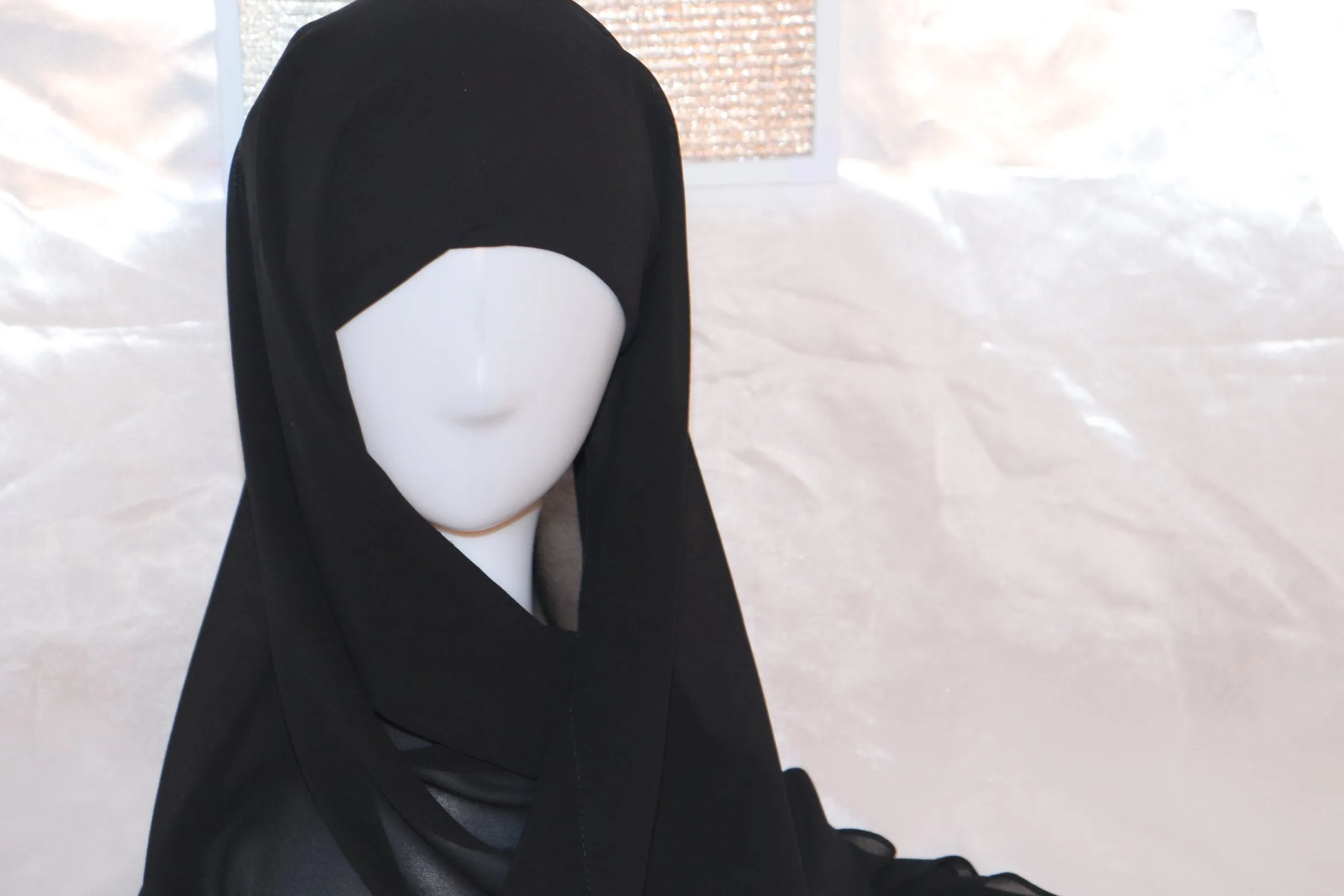 Instant Chiffon Hijab - Black