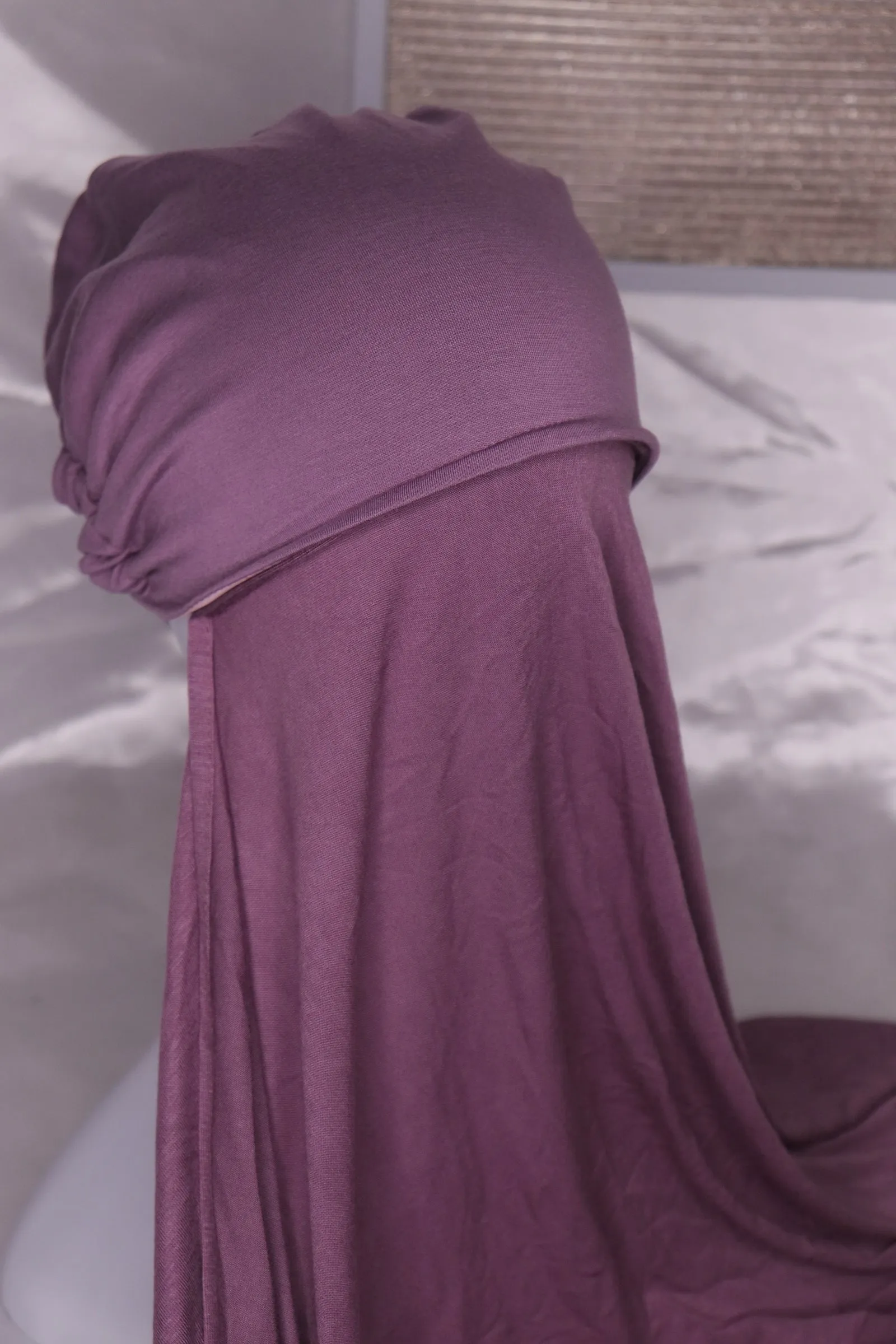 Instant Jersey Hijab - Dusty Purple
