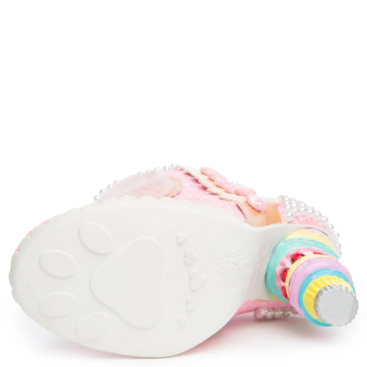 Irregular Choice Bee Delicious Pink Heeled Booties Pink