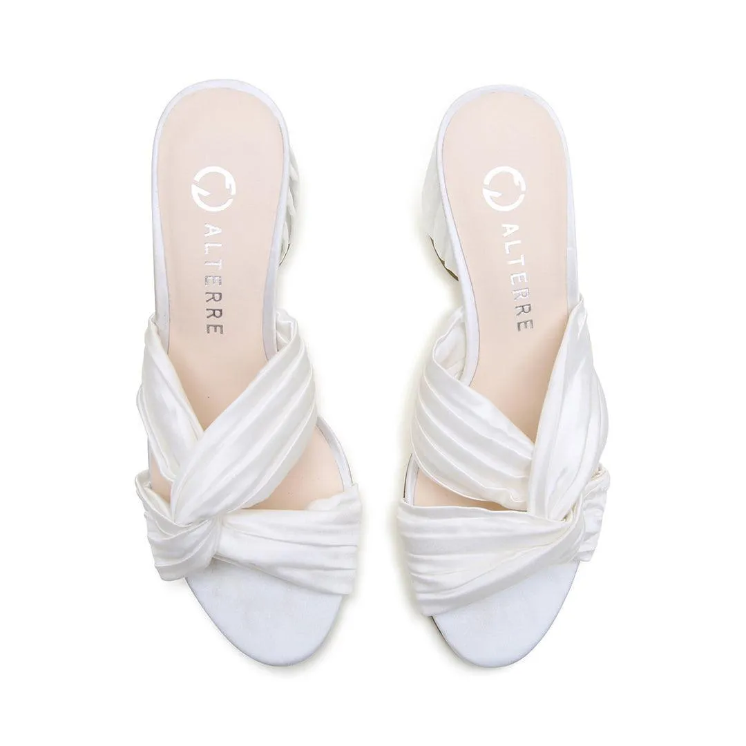 Ivory Silk Twist Sandal