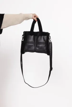 Jasha Faux-Leather & Faux-Fur Bag
