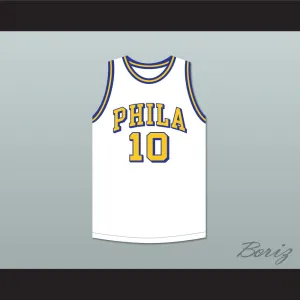 Joe Fulks 'Jumping Joe' 10 Philadelphia Warriors White Basketball Jersey 2