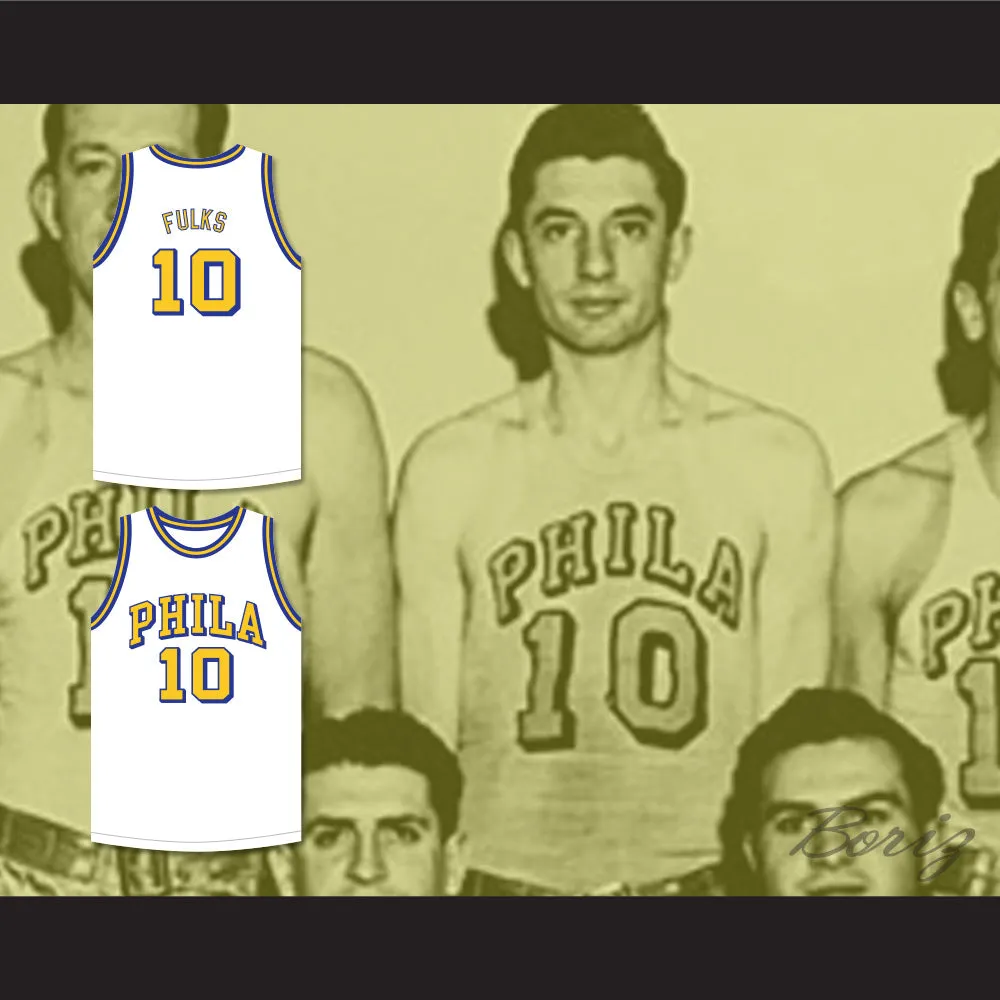 Joe Fulks 'Jumping Joe' 10 Philadelphia Warriors White Basketball Jersey 2